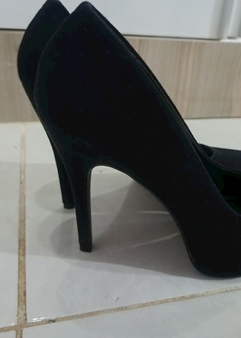 Siyah Minimalist Stiletto Topuklu - Görsel 2