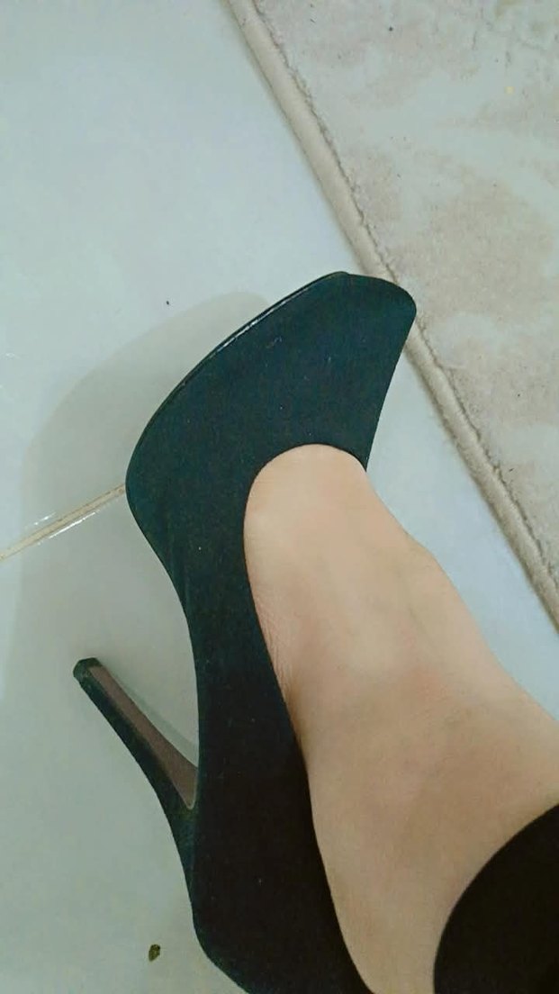 Siyah Minimalist Stiletto Topuklu - Görsel 3