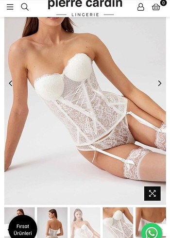 Dantel Detaylı Beyaz Straplez Büstiyer - Görsel 2