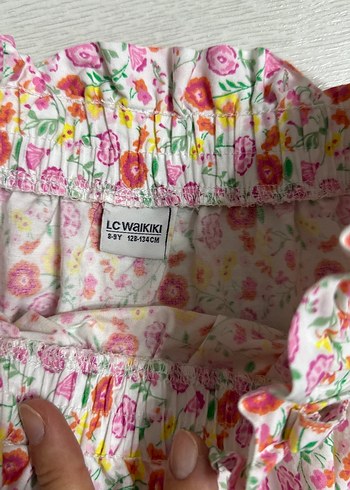 Çiçek Desenli Renkli Mini Etek - Görsel 2