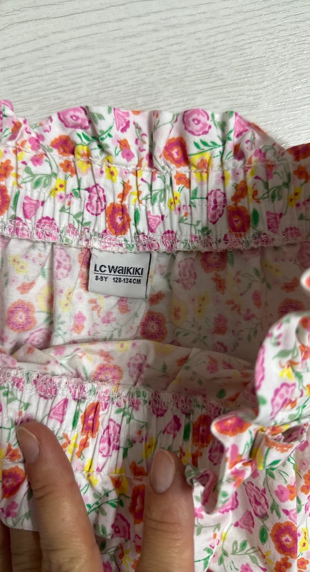 Çiçek Desenli Renkli Mini Etek - Görsel 2