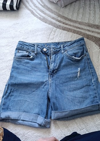 Mavi Kadın Denim Mini Şort