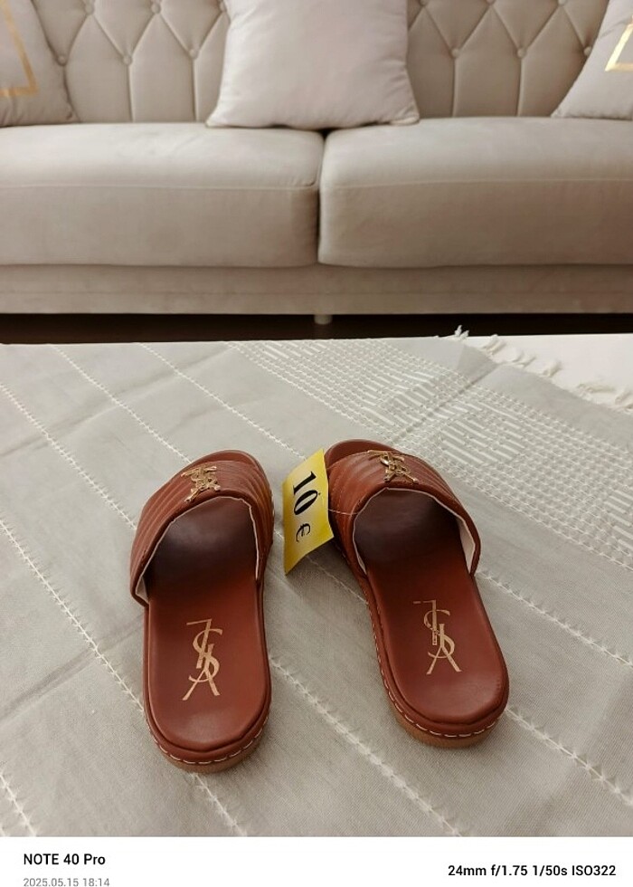 YLS logolu şık terlik - Görsel 2