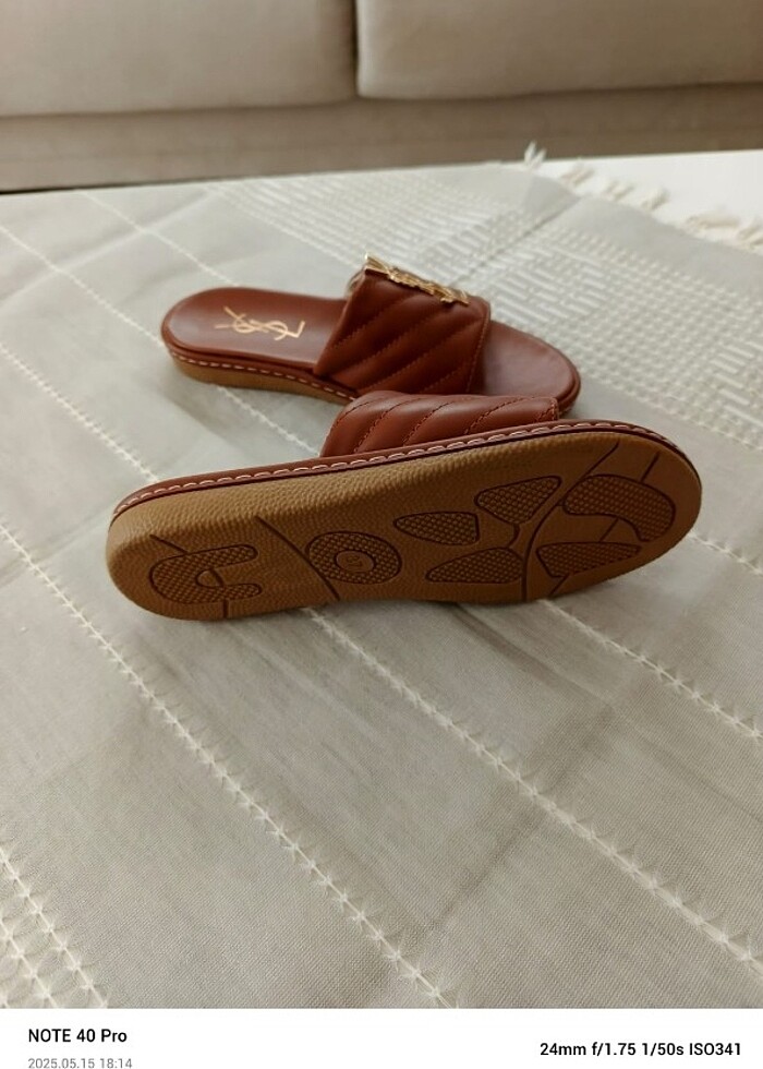 YLS logolu şık terlik - Görsel 4