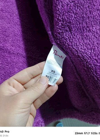 Kadın Mor Kürklü Polar Ceket - Görsel 2