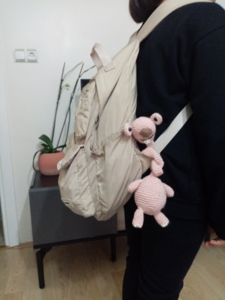 Pembe Örgü uyku arkadaşım - Görsel 4