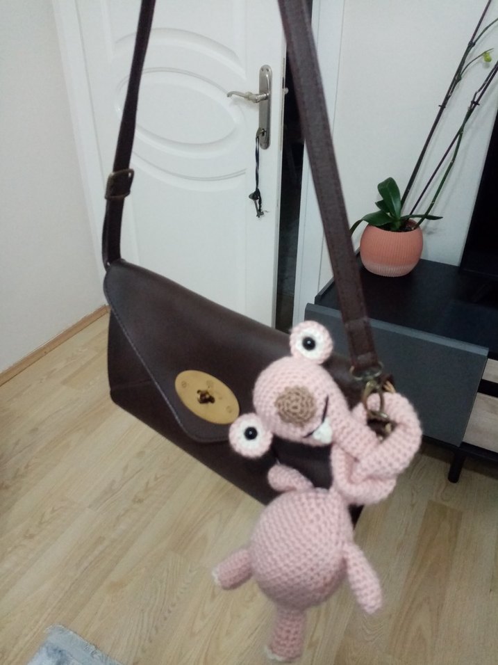 Pembe Örgü uyku arkadaşım - Görsel 3