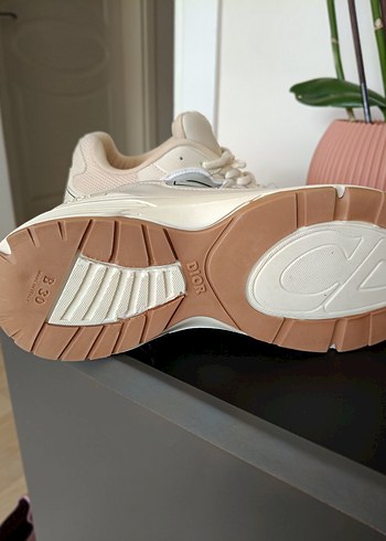 Dior Bej Bağcıklı erkek Spor Ayakkabı - Görsel 5
