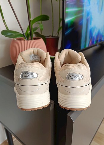 Dior Bej Bağcıklı erkek Spor Ayakkabı - Görsel 7