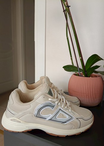 Dior Bej Bağcıklı erkek Spor Ayakkabı - Görsel 6