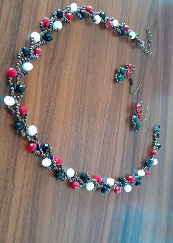 Renkli Boncuklu Uzun Bohem Kadın Kolye - Görsel 2