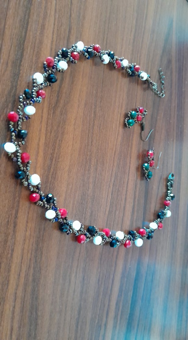 Renkli Boncuklu Uzun Bohem Kadın Kolye - Görsel 2