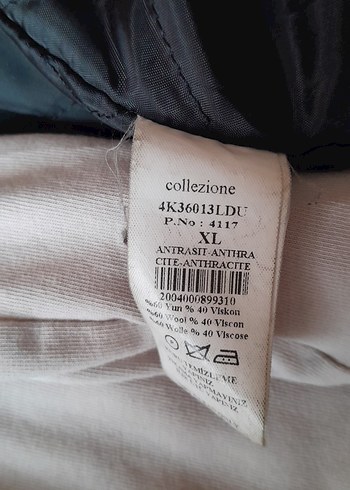 Gri Düğmeli Erkek Midi Boy  Kalin Kislik Ceket - Görsel 4