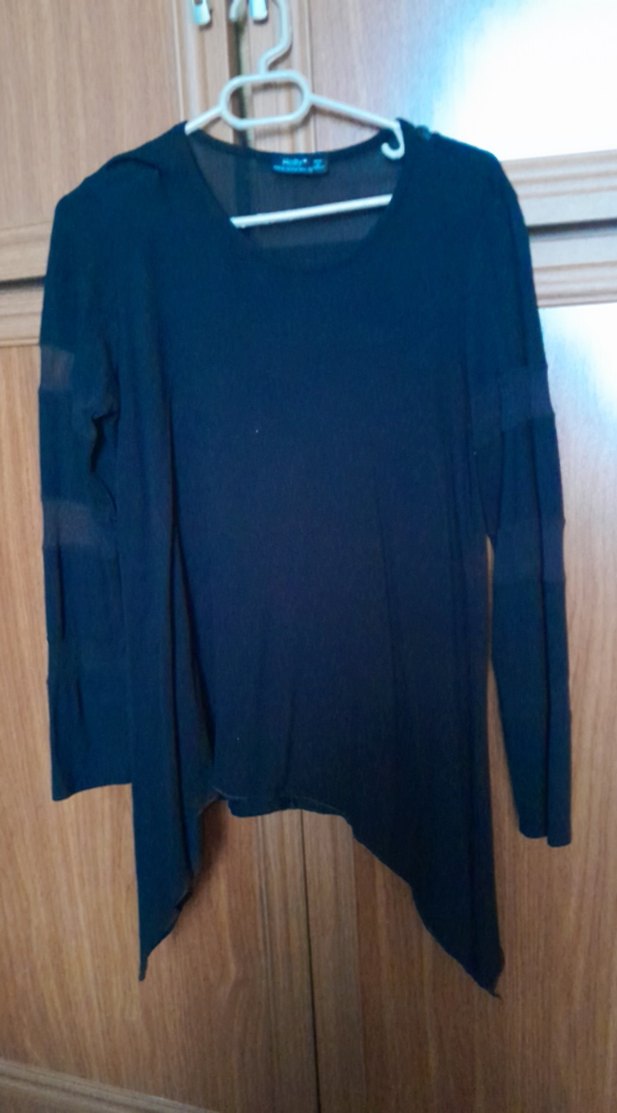 Kadın Siyah Uzun Kollu Sik Bluz - Görsel 2