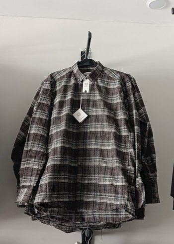 Gri Ekose Desenli Uzun Kollu Erkek Gömlek - Görsel 2