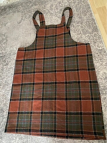 Kaşe salopet elbise - Görsel 3