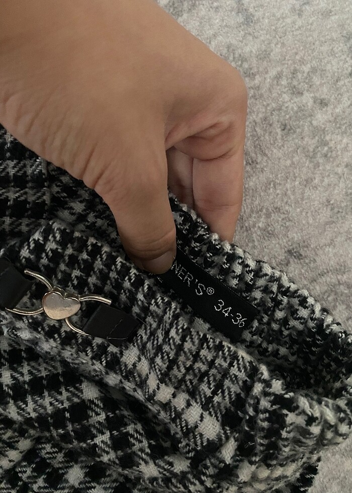 Kaşe ekose etek - Görsel 3