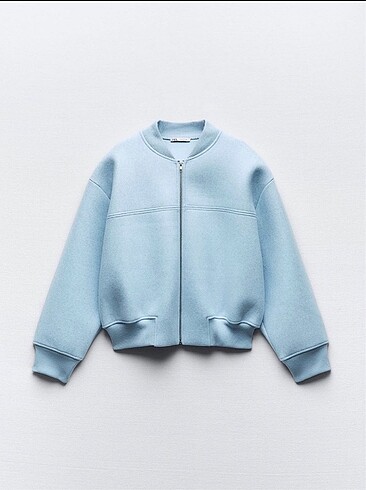 Zara Zara bomber açık mavi ceket
