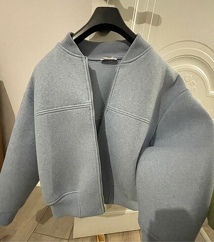 s Beden mavi Renk Zara bomber açık mavi ceket