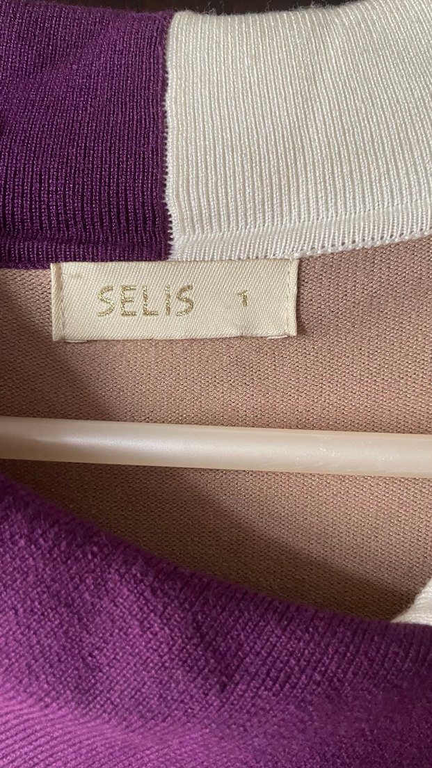 Bej V Yakalı Kısa Kollu Midi Elbise - Görsel 4