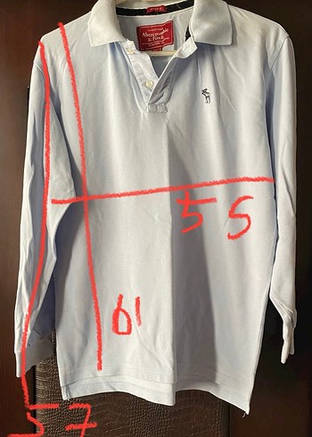 Erkek mavi Pamuklu Uzun Kollu Polo Tişört - Görsel 4