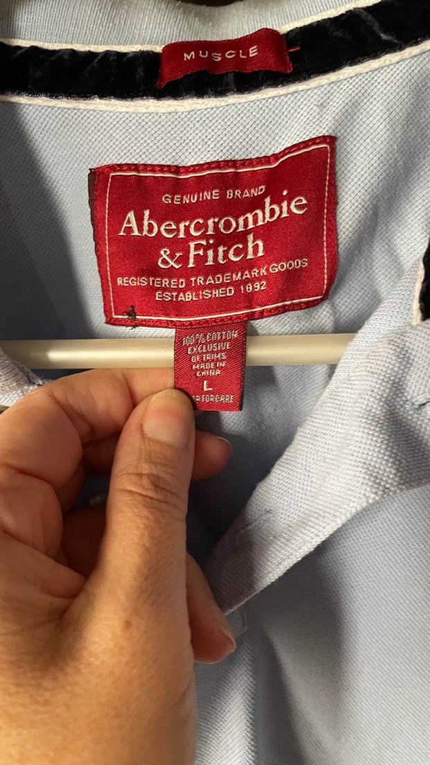 Erkek mavi Pamuklu Uzun Kollu Polo Tişört - Görsel 3