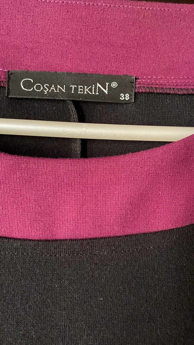 Truvakar 3/4 Kollu Siyah Midi Elbise - Görsel 4