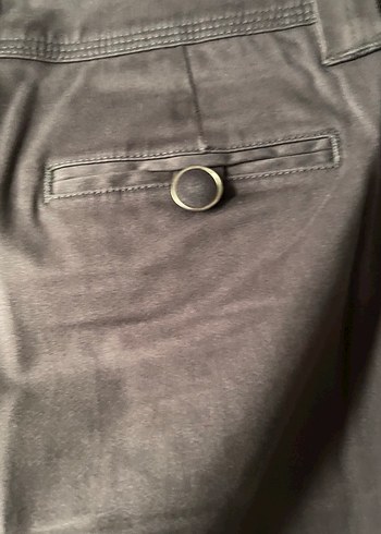 Gri Midi Kumaş Kadın Pantolon - Görsel 7