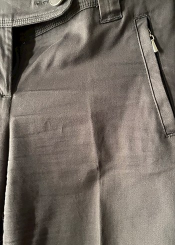 Gri Midi Kumaş Kadın Pantolon - Görsel 3