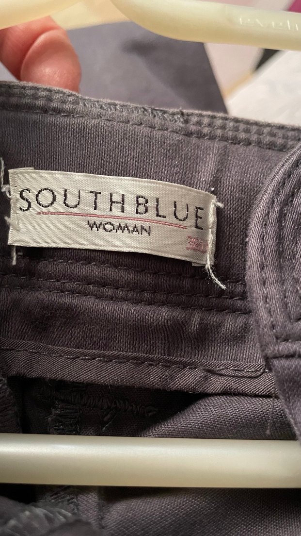 Gri Midi Kumaş Kadın Pantolon - Görsel 5