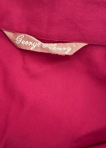 Düğmeli fuşya rengi Kadın Gömlek - Görsel 3