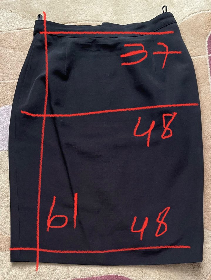 Siyah Midi Kalem Etek - Görsel 3