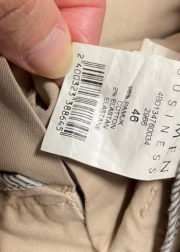 Bej Erkek Normal Kesim Pantolon - Görsel 5