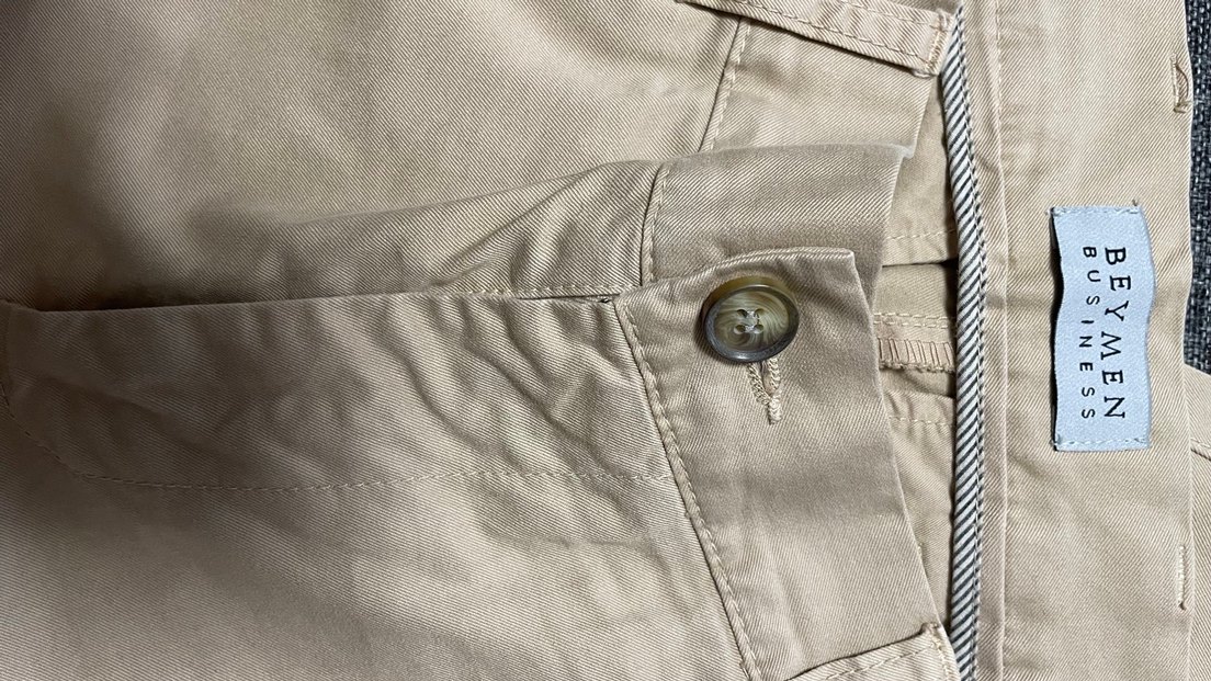 Bej Erkek Normal Kesim Pantolon - Görsel 4