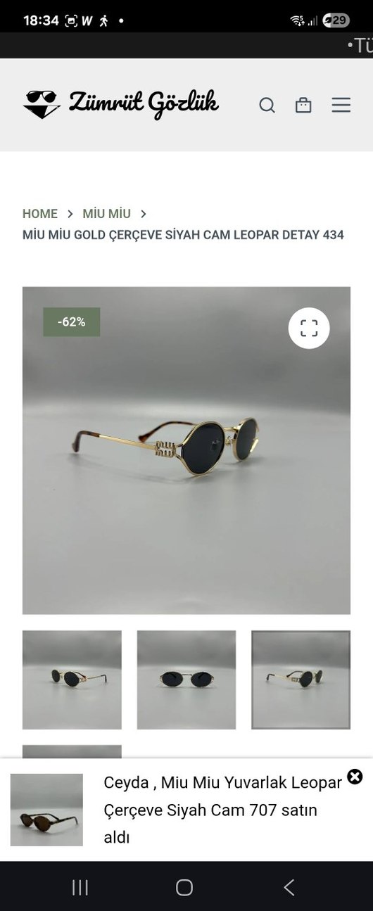 miu miu gözlük - Görsel 3