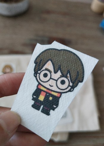  Beden Ham bez çanta harry potter desen suda eriyen tela