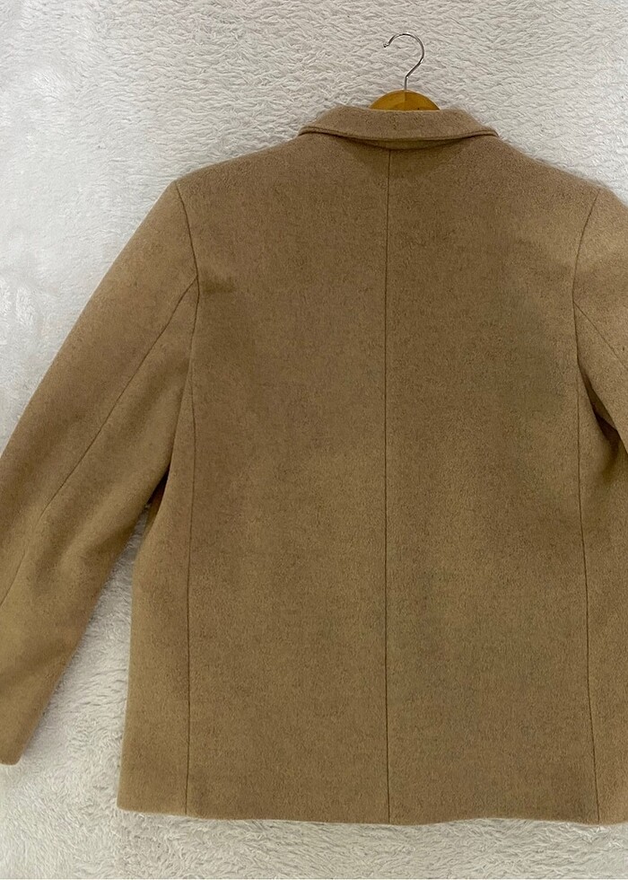 Mai Collection Camel Kaşe Kaban - Görsel 4