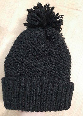 Siyah El Örgü Bere ve Boyunluk Seti - Görsel 2