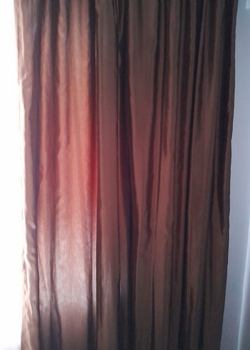 Nakışlı Bej Parlak Fon Perde - Görsel 2