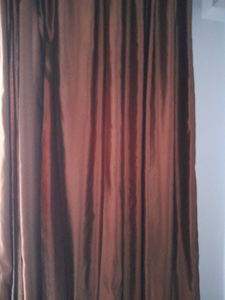 Nakışlı Bej Parlak Fon Perde - Görsel 3