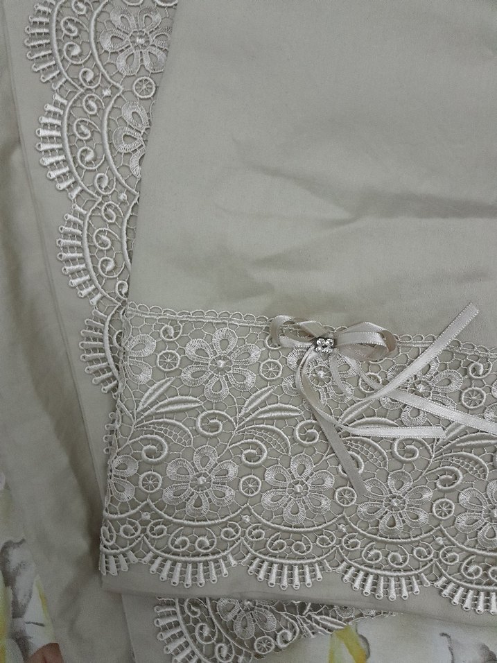 Nakışlı Bej yastık Kılıfı - Görsel 2