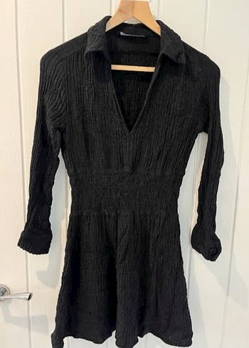 Zara Siyah Mini Elbise
