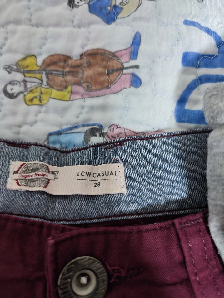 Bordo Erkek Midi Boy Salaş Şort - Görsel 2