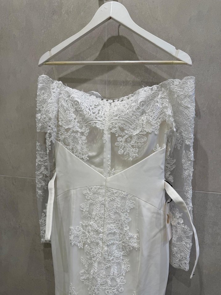 Balık model gelınlık dantel detaylı - Görsel 3