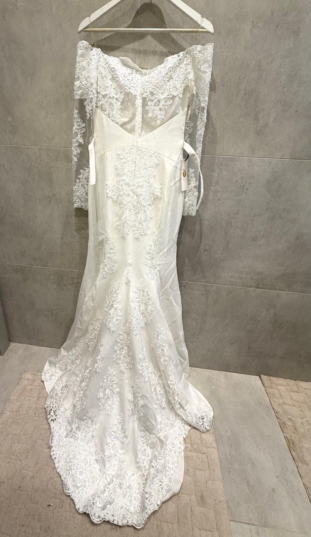 Balık model gelınlık dantel detaylı - Görsel 4