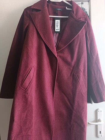 38 Beden bordo Renk Kaşe kaban