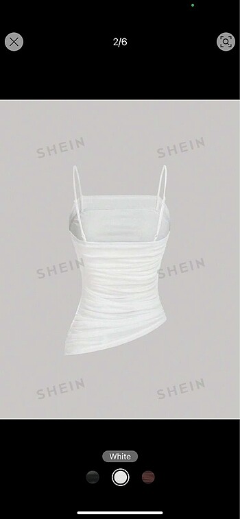 Sheinside Shein asimetric üst (etiketli)