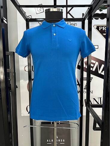 Armani Mavi Renk Polo Yaka Tişört