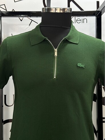 Lacoste Lacoste Fermuarlı Yeşil Renk Tişört