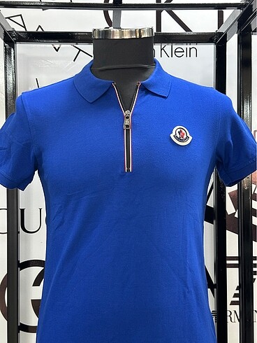 Moncler Moncler Mavi Renk Polo Yaka Tişört